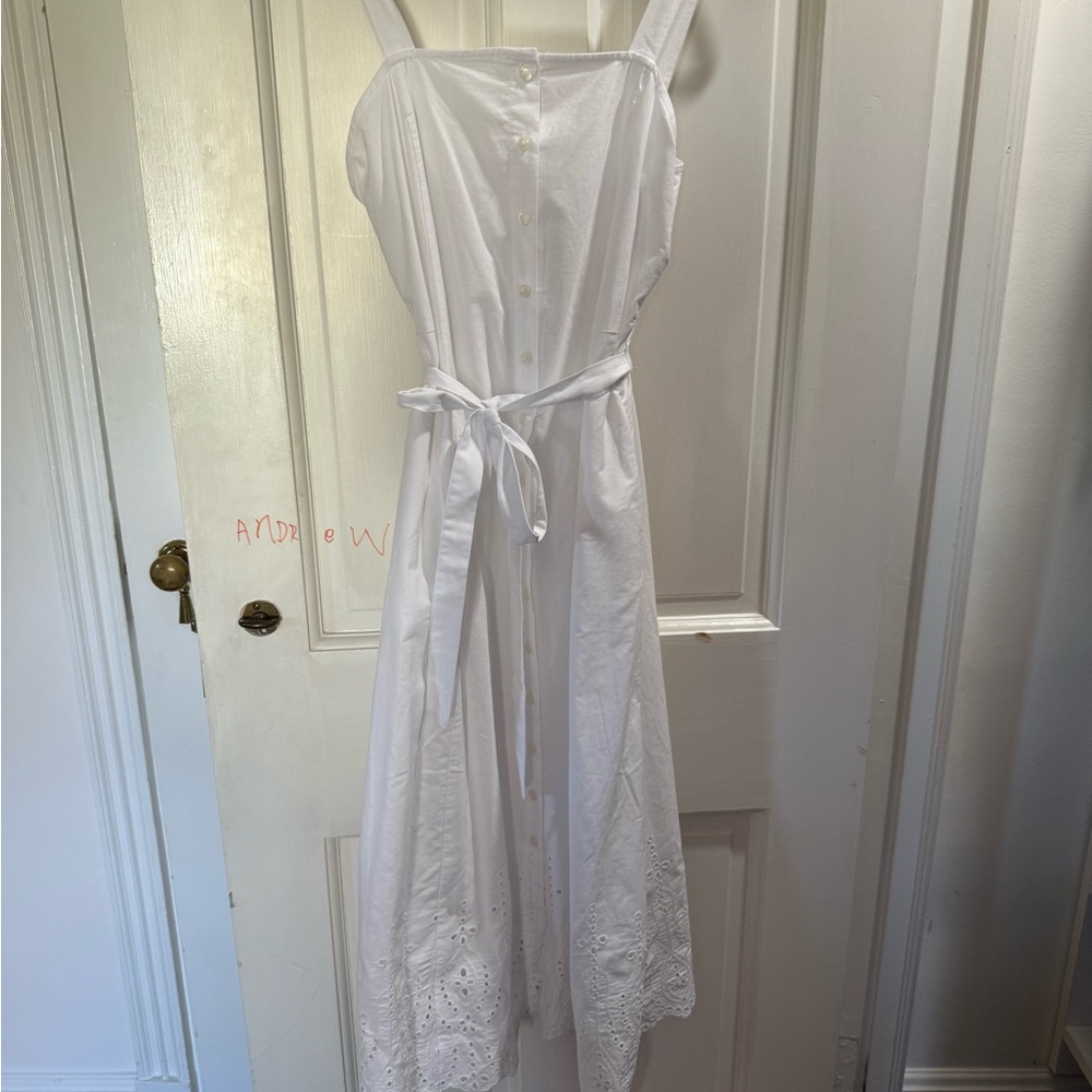 Time and Tru White Midi Dress